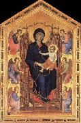 Duccio di Buoninsegna, Madonna and Child Enthroned with Six Angels